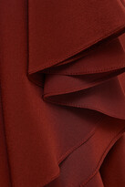 Thumbnail for your product : Victoria Beckham Ruffled Silk Crepe De Chine Dress