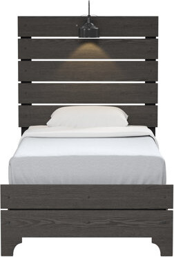 17 Stories Brownbed With Lights