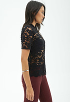 Thumbnail for your product : Forever 21 Sheer Lace Top
