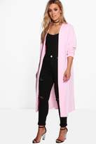 Thumbnail for your product : boohoo Plus Waterfall Duster Coat