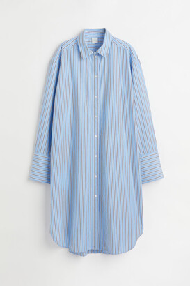 H&M Shirt Dress - Blue - ShopStyle