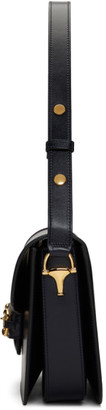 Gucci Navy 1955 Horsebit Shoulder Bag