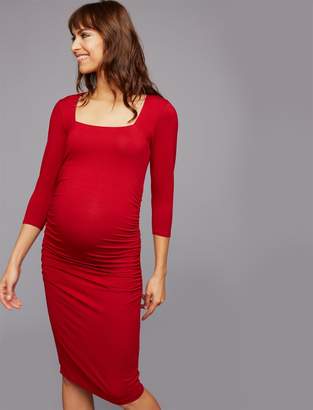 Isabella Oliver Square Neck Maternity Dress