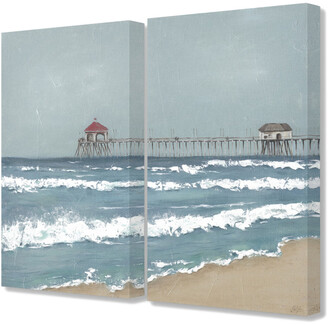 Stupell Fishing Pier Beach Diptych Painting 2Pc Set - ShopStyle