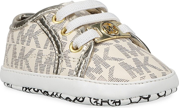 Michael Kors Kids Baby Girl's Baby Borium Logo Monogram Sneakers - ShopStyle
