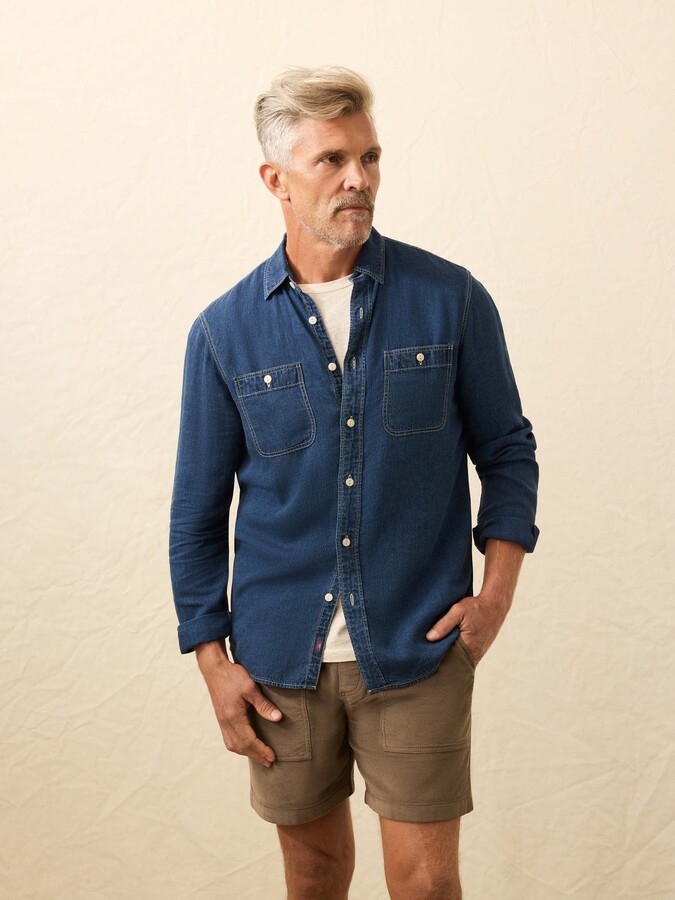Faherty Tried & True Chambray Workshirt