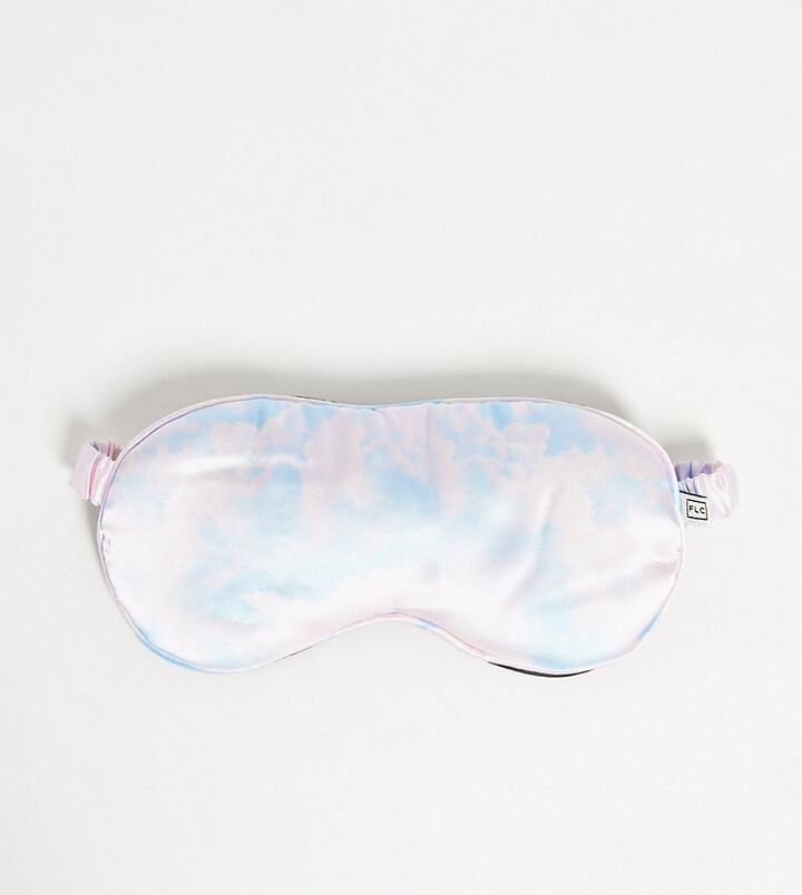 Flat Lay Company The Flat Lay Co. X ASOS Exclusive Oversized Eye Mask Clouds PrintNo colour