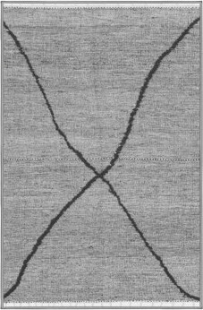 Union Rustic Geometric Machine Woven Rectangle 2' x 3' Wool/Polyester Area Rug in Gray