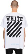 Thumbnail for your product : Off-White Spray Stripes Cotton Jersey T-Shirt