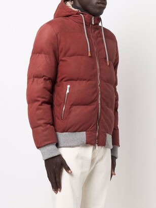 Eleventy Coulisse hooded puffer jacket