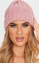 Thumbnail for your product : PrettyLittleThing Baby Blue Chunky Knit Beanie