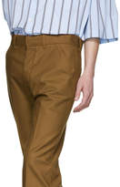 Thumbnail for your product : Ami Alexandre Mattiussi Brown Straight-Fit Trousers