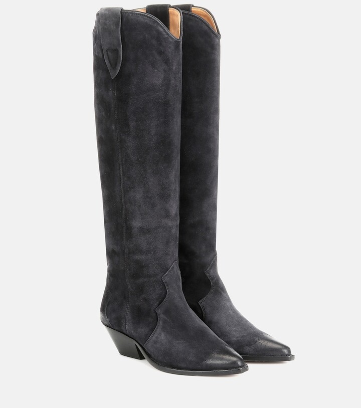 isabel marant denvee suede boots