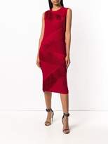 Thumbnail for your product : Norma Kamali zig-zag fringed dress