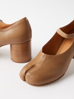 Thumbnail for your product : Maison Margiela Tabi 60mm Split-toe Leather Slingback Pumps