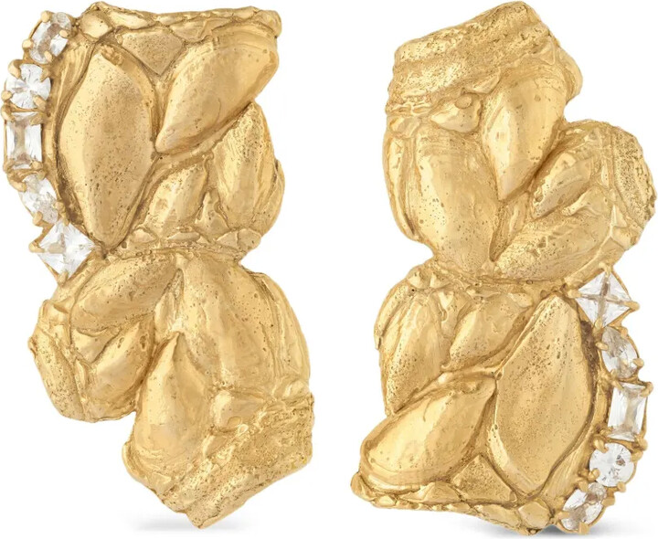 LOVENESS LEE Zakia textured sapphire earrings