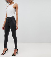Thumbnail for your product : ASOS Petite DESIGN Petite Rivington high waisted denim jeggings in washed black