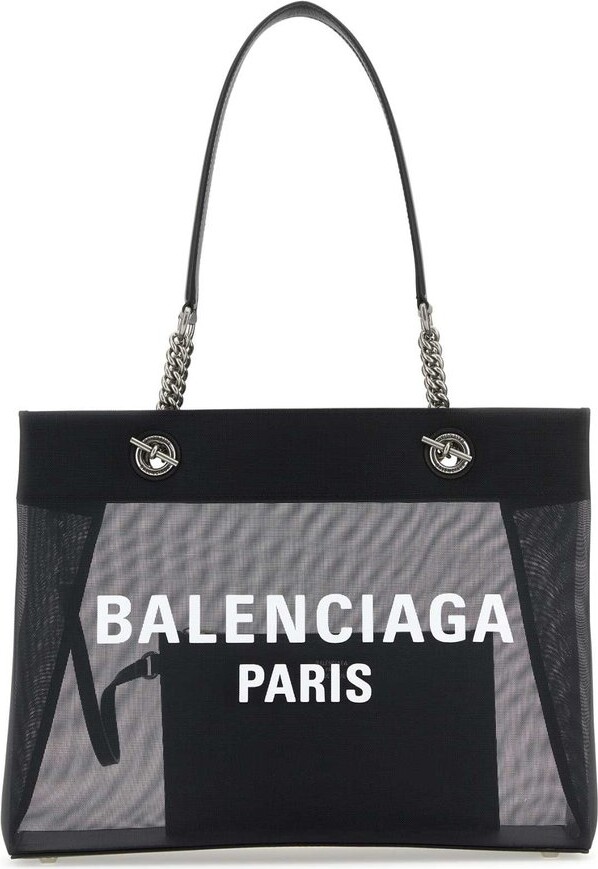 balenciaga logo print bag