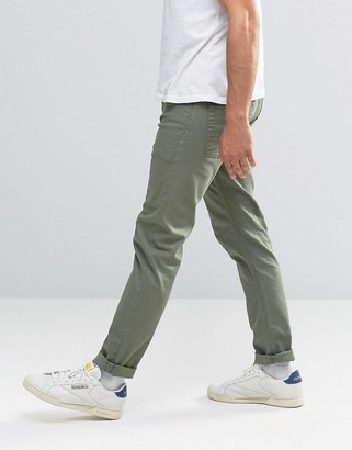 ASOS Stretch Slim Jeans In Light Green
