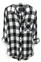 Thumbnail for your product : Rails Hunter Plaid Shirt in Black/White Check