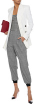 Thumbnail for your product : Alice + Olivia Pete Cropped Prince Of Wales Checked Woven Tapered Pants