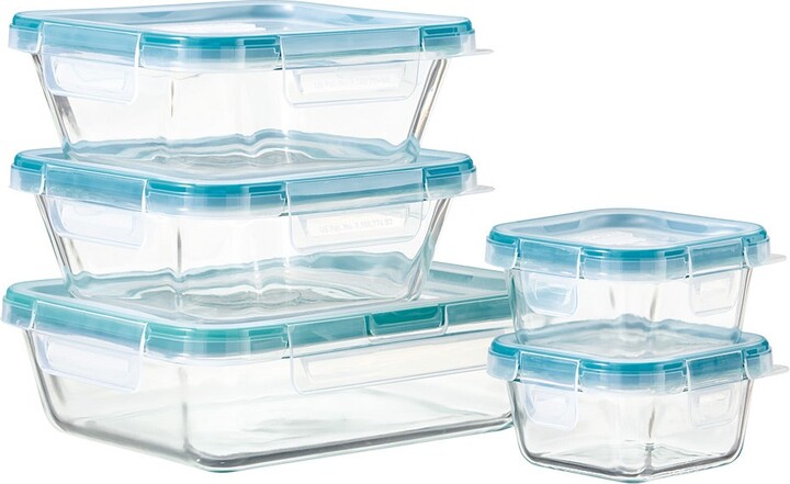 Container Store Snapware Total Solutions Glass Storage Set of 10