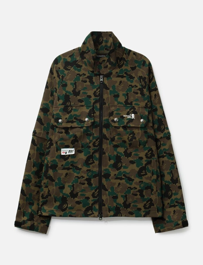 BAPE Kazuki Kuraishi Pixelate Camo Detachable Zip Jacket