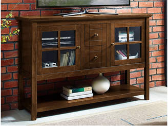 Hewson Tall Wood Media Console Table Buffet Cabinet
