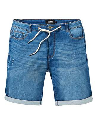 Jacamo Midwash Loopback Denim Shorts