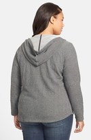 Thumbnail for your product : Lucky Brand Embroidered Cotton Hoodie (Plus Size)