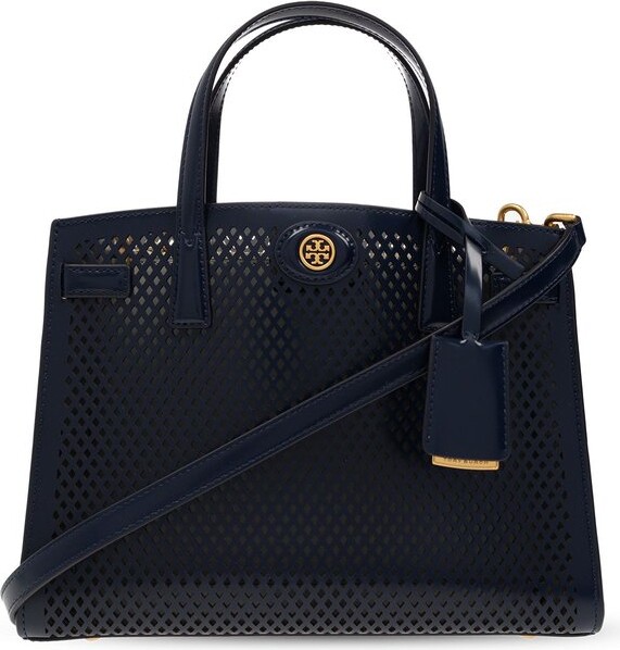CHEAT DAY - In love with this Tory Burch mini barrel bag in Navy