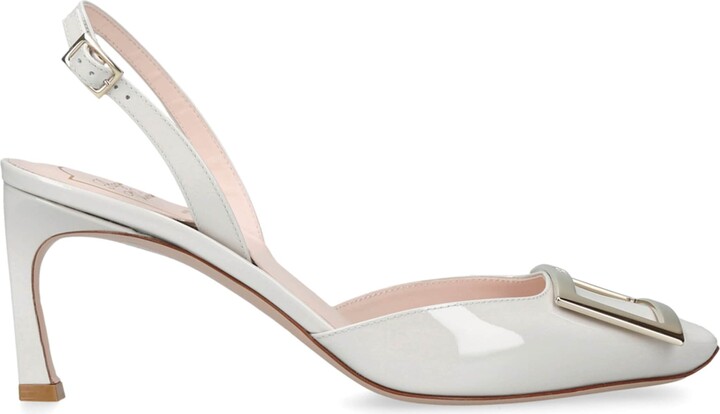 Roger Vivier Patent Leather Trompette Slingback Pumps 70