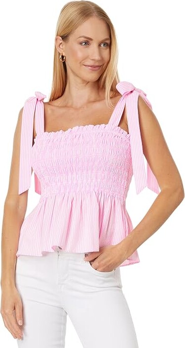WEST OF MELROSE Tie Front Womens Top
