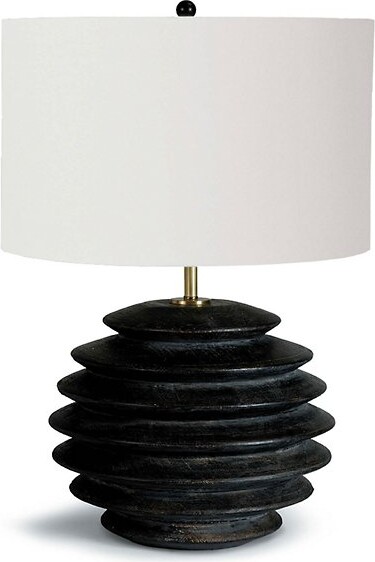 REGINA ANDREW Accordion Round Table Lamp in White