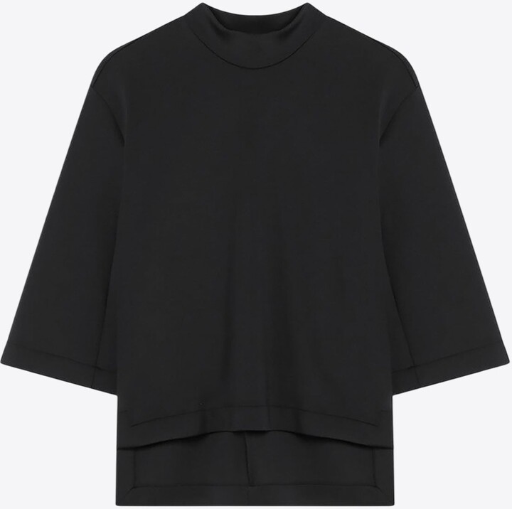 Moncler Asymmetric Hem Short-Sleeved T-shirt