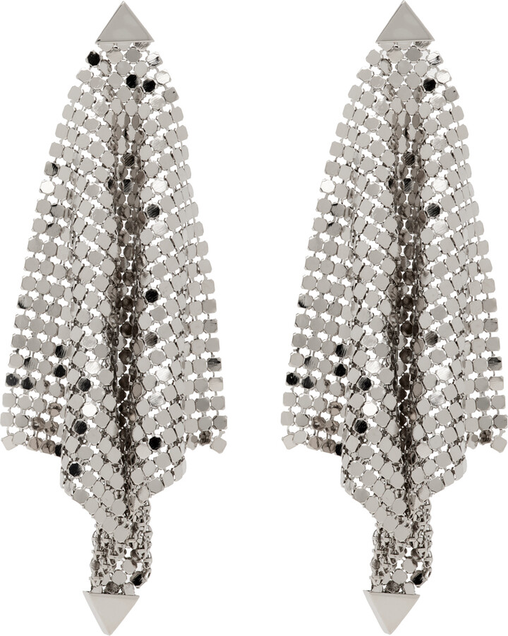 Beautiful new Chanel lined C earrings Silvery Metal ref.538697 - Joli Closet