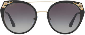 Bvlgari Bv6095 53 Brown Cat Sunglasses
