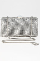 Thumbnail for your product : Sondra Roberts Crystal Mesh Box Clutch - Metallic