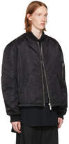 Thumbnail for your product : Raf Simons Black Any Way Out of This Nightmare Short Bomber Jacket