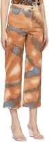 Thumbnail for your product : Eckhaus Latta Orange Wide Leg Jeans
