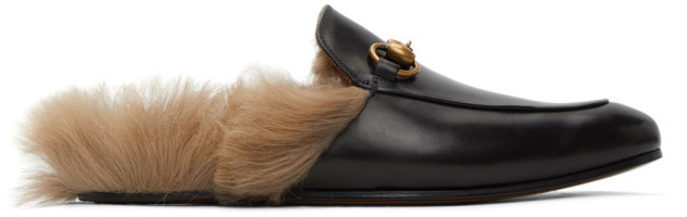 men's fur loafers