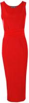 Thumbnail for your product : boohoo Holly Slinky Multi Tie Waist Midi Dress