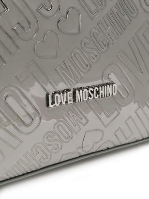 Love Moschino embossed logo tote bag