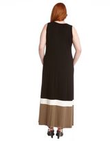 Thumbnail for your product : Karen Kane Plus Contrast Maxi Tank Dress