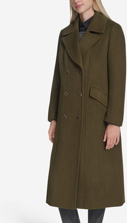 Cole Haan Women's Serge Twill Wool Coat