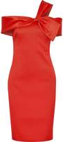 Thumbnail for your product : Badgley Mischka Knotted Satin-twill Dress
