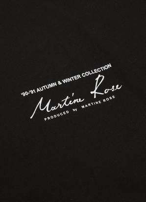 Martine Rose Logo print mock neck sweatshirt