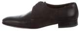 Thumbnail for your product : a. testoni a.testoni Semi Pointed-Toe Leather Oxfords