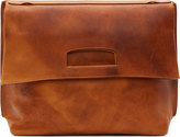 Thumbnail for your product : Maison Margiela Tan Leather Fold-Down Messenger