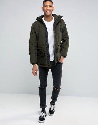 Esprit Padded Jacket With Military Pocket Detail